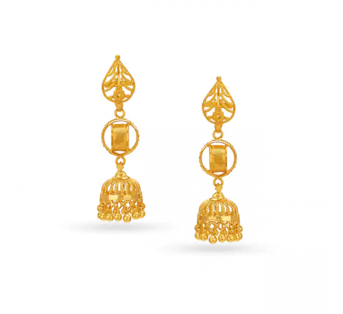 Multi Layer Gold Jhumkas