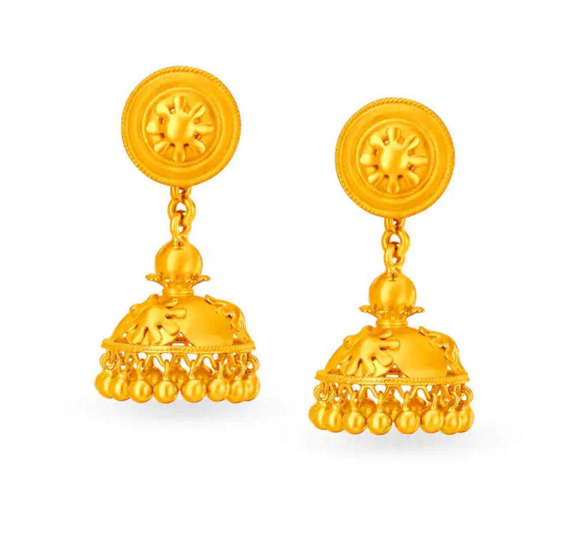 Avani Jhumka Gold Earrings