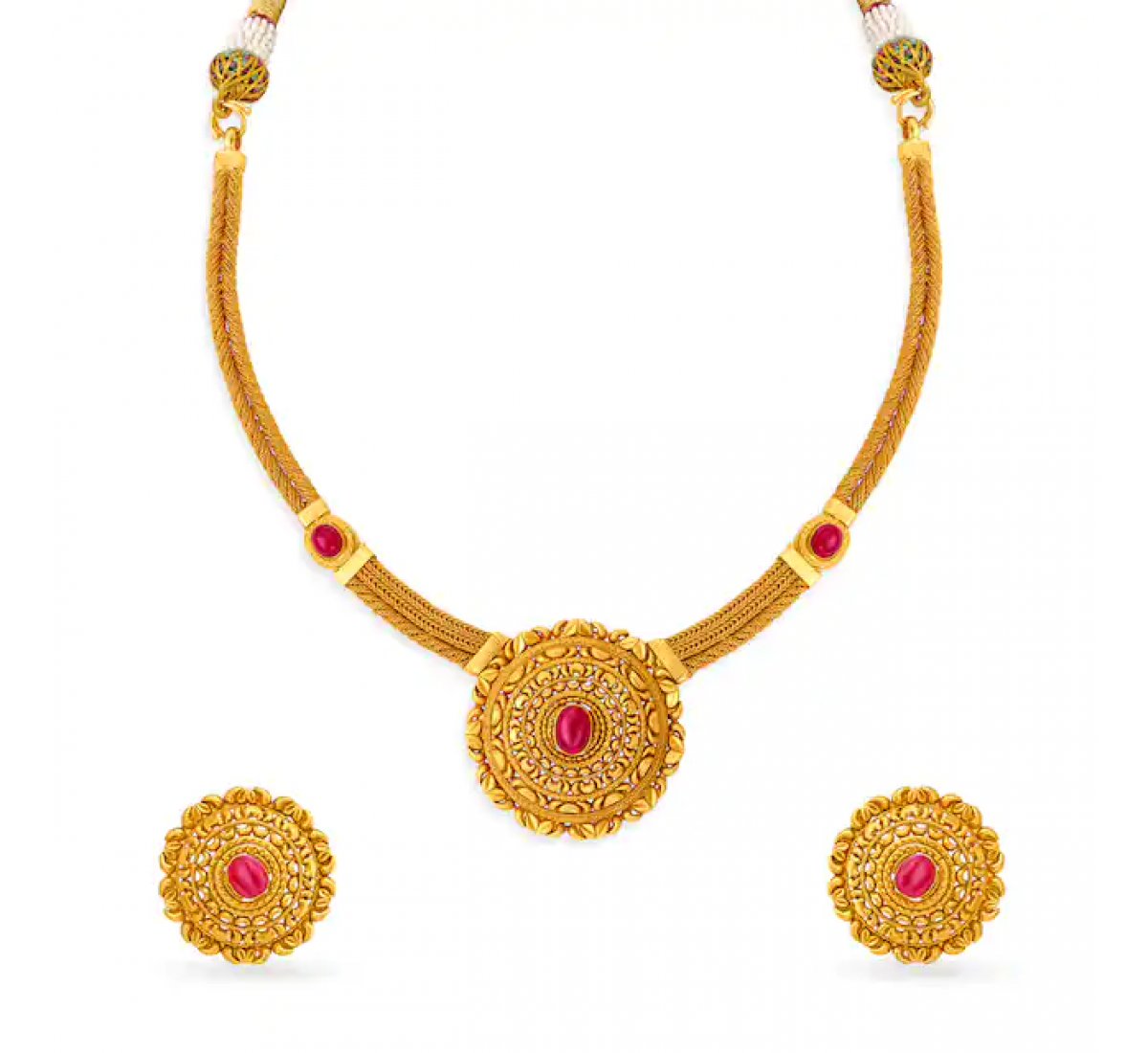 Barika Gold Necklace Set