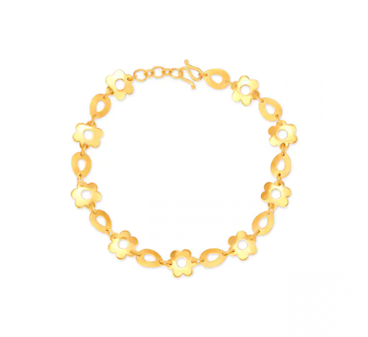 Delicate Floral Gold Bracelet