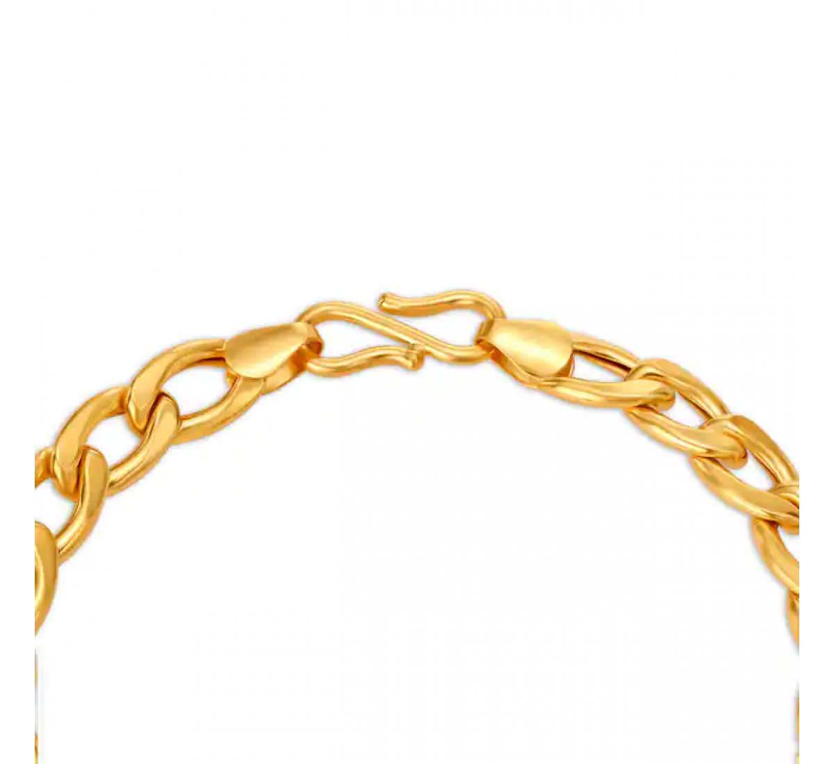 Semi Spiral Gold Bracelet