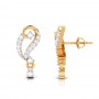 Jeus Gold Diamond Earrings