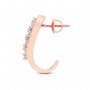 Diamond Pave Claw Hoops