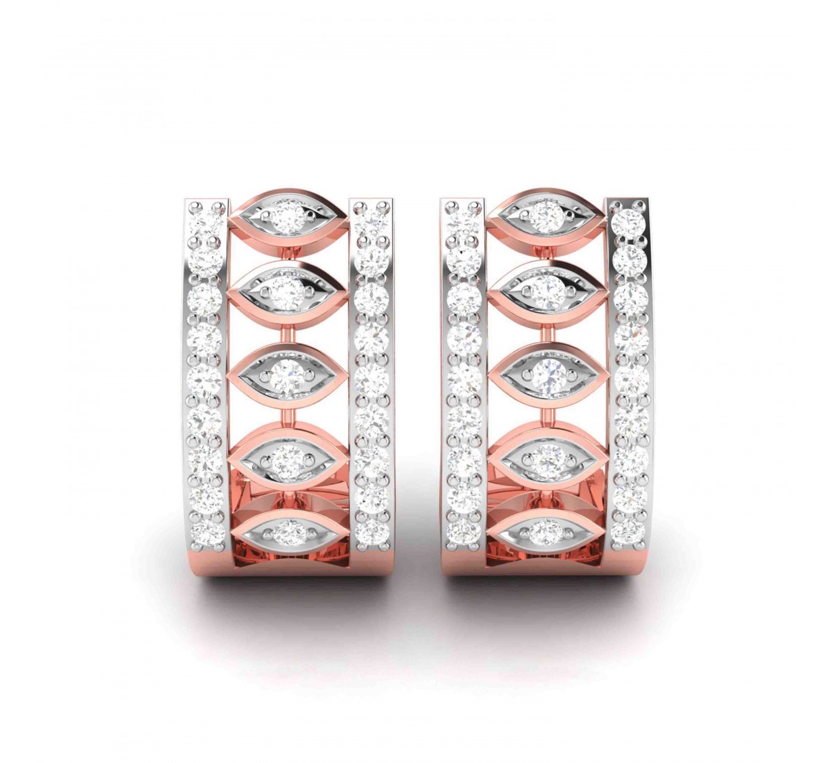 Zironia Prism Diamond Hoops