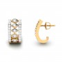 Zironia Prism Diamond Hoops