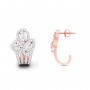 Pyramie Aroha Diamond Hoops