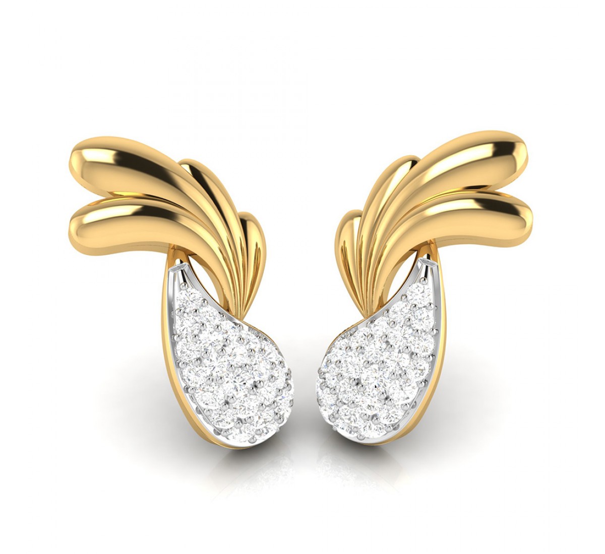 Jane Hammered Diamond Earrings