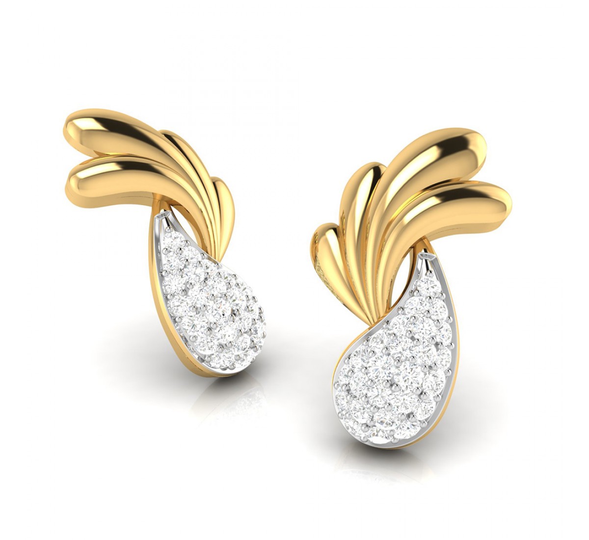 Jane Hammered Diamond Earrings