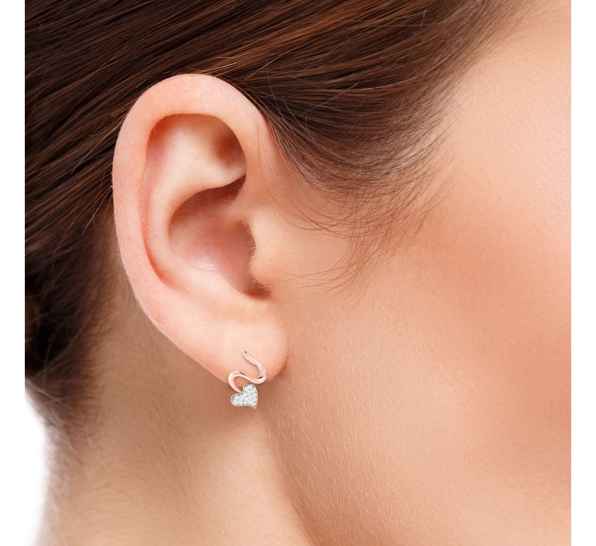 Spiral Diamond Earrings