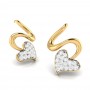 Spiral Diamond Earrings