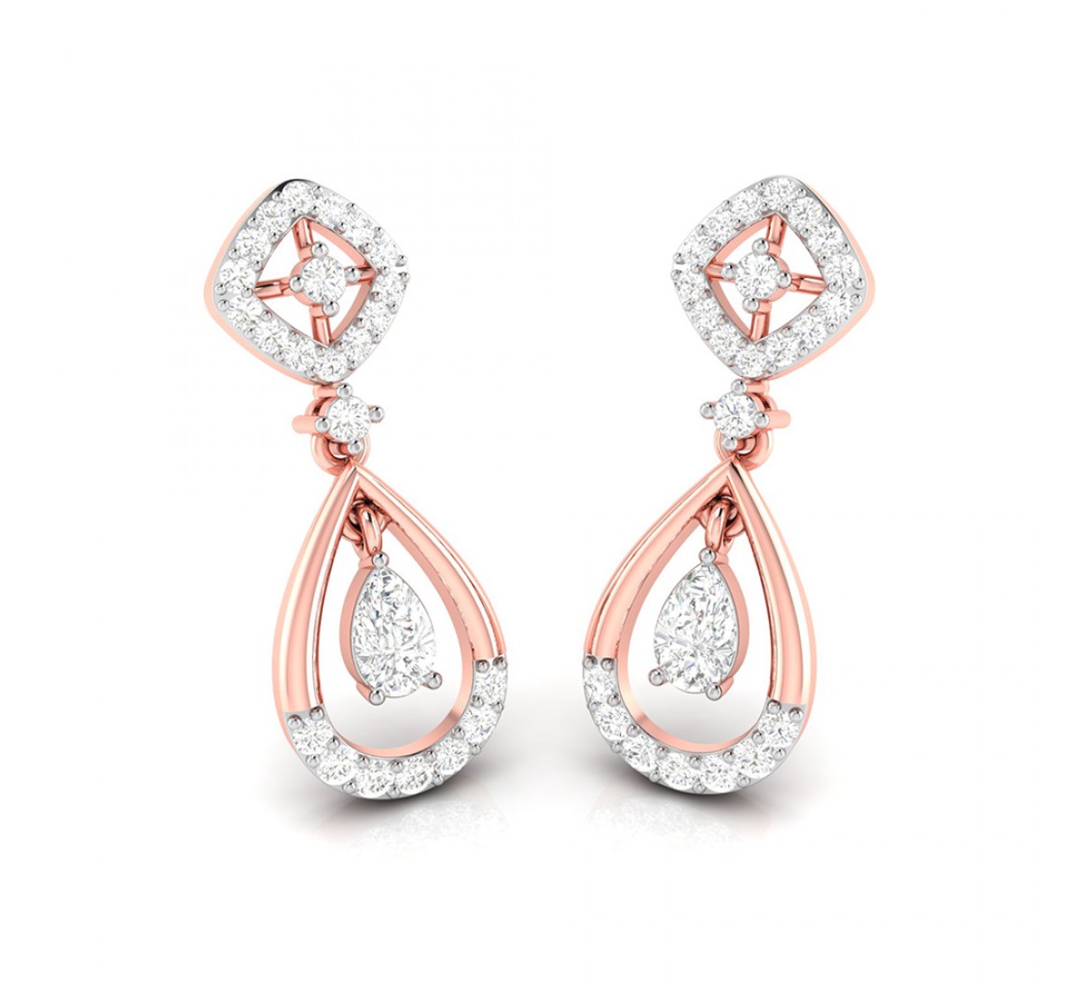 Imperial Drop Diamond Earrings