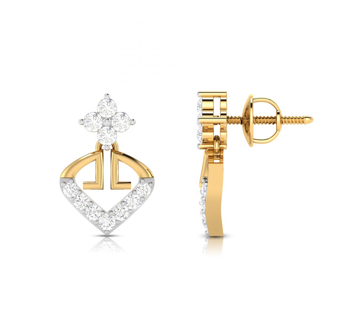 Lara Drop Diamond Earrings