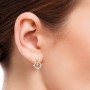 Foliate Drop Diamond Earrings