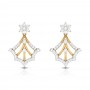 Foliate Drop Diamond Earrings