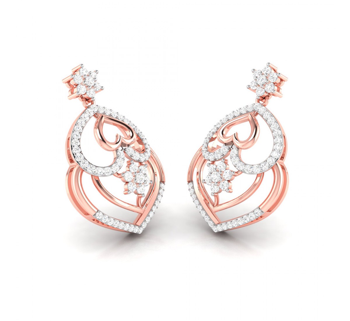 Avey Drop Diamond Earrings