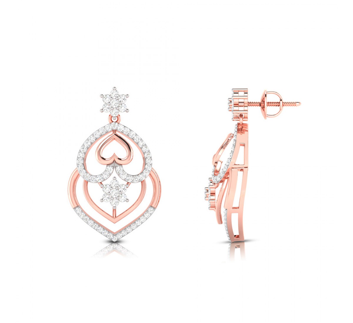 Avey Drop Diamond Earrings