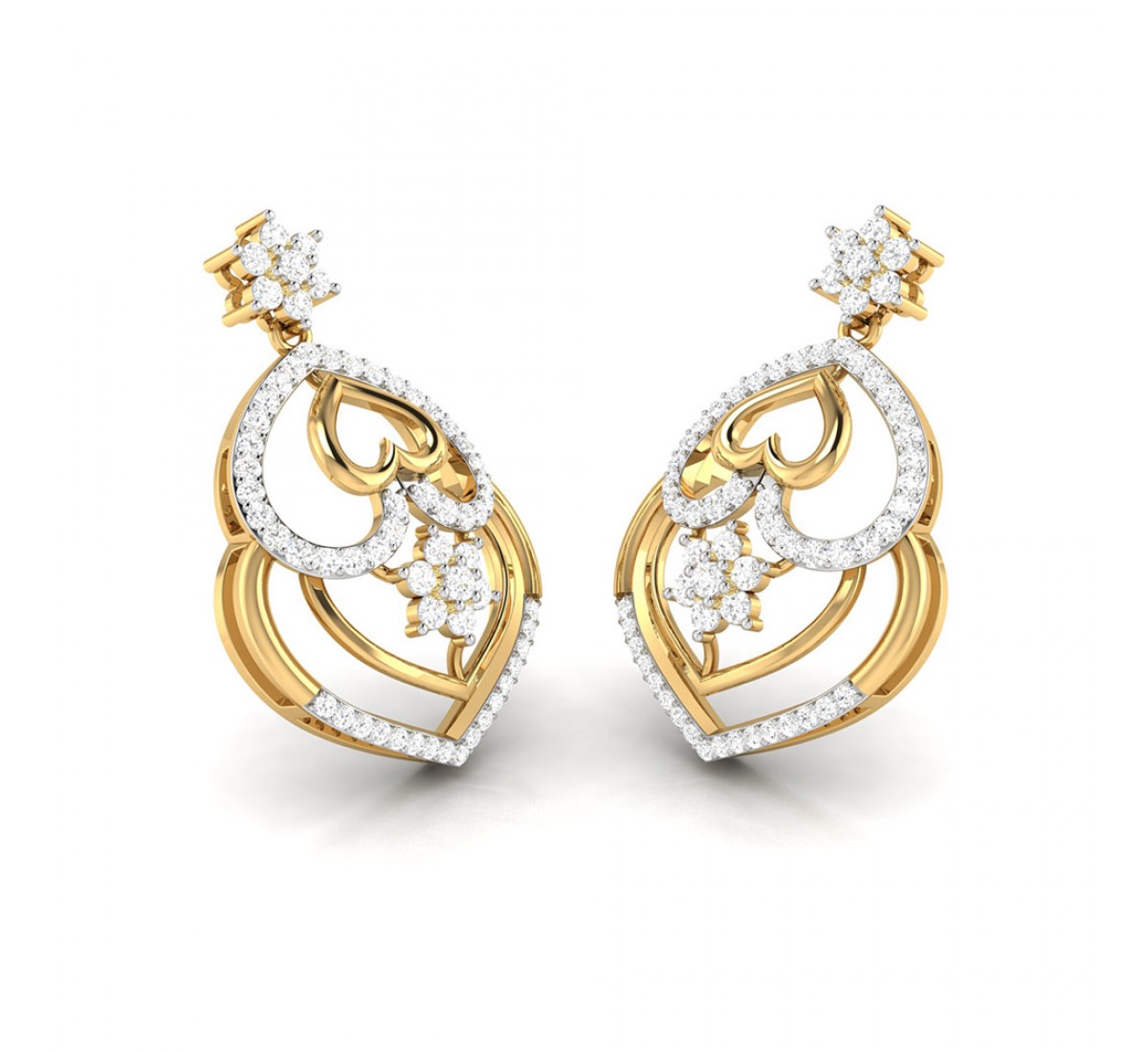 Avey Drop Diamond Earrings