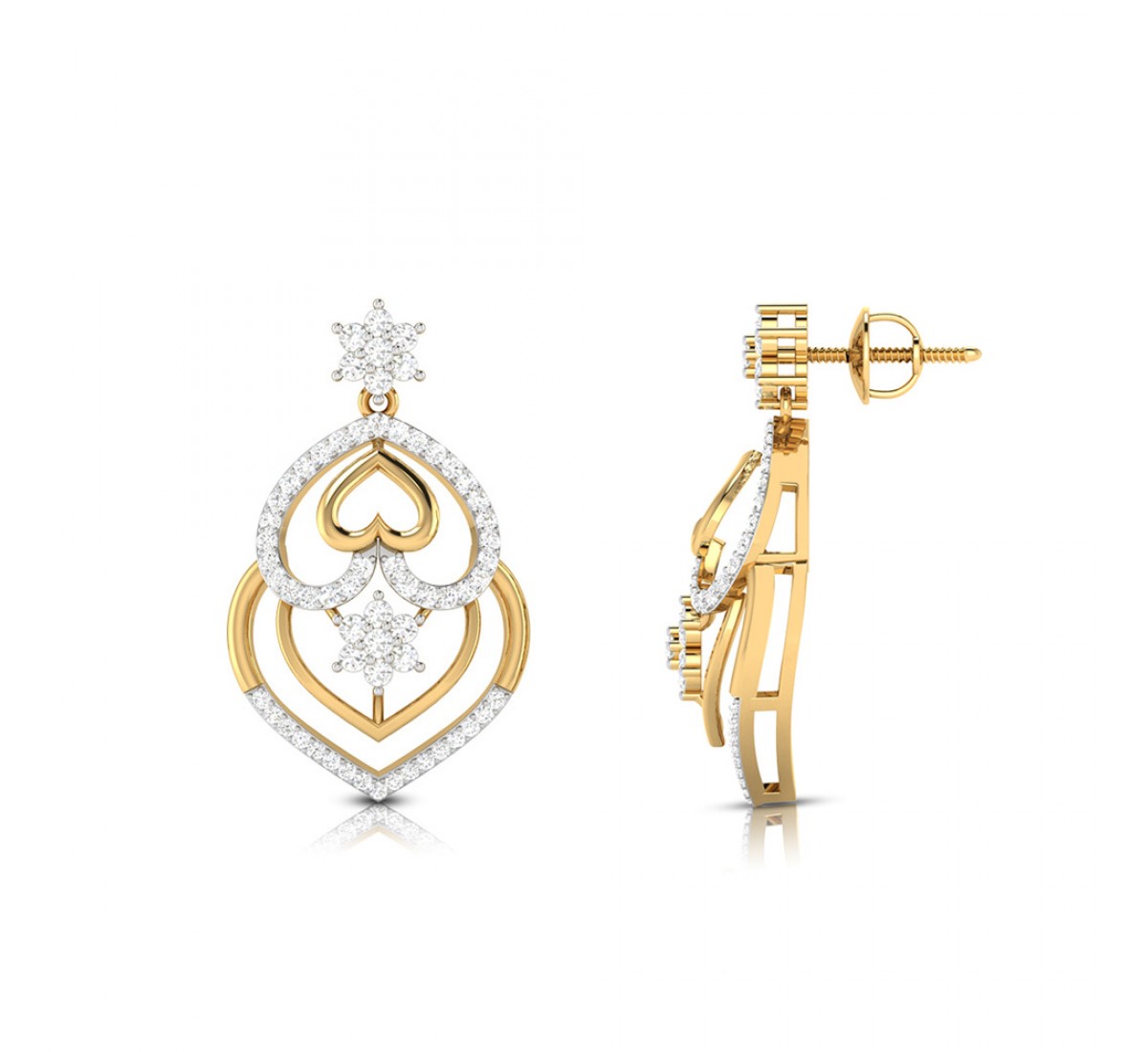 Avey Drop Diamond Earrings