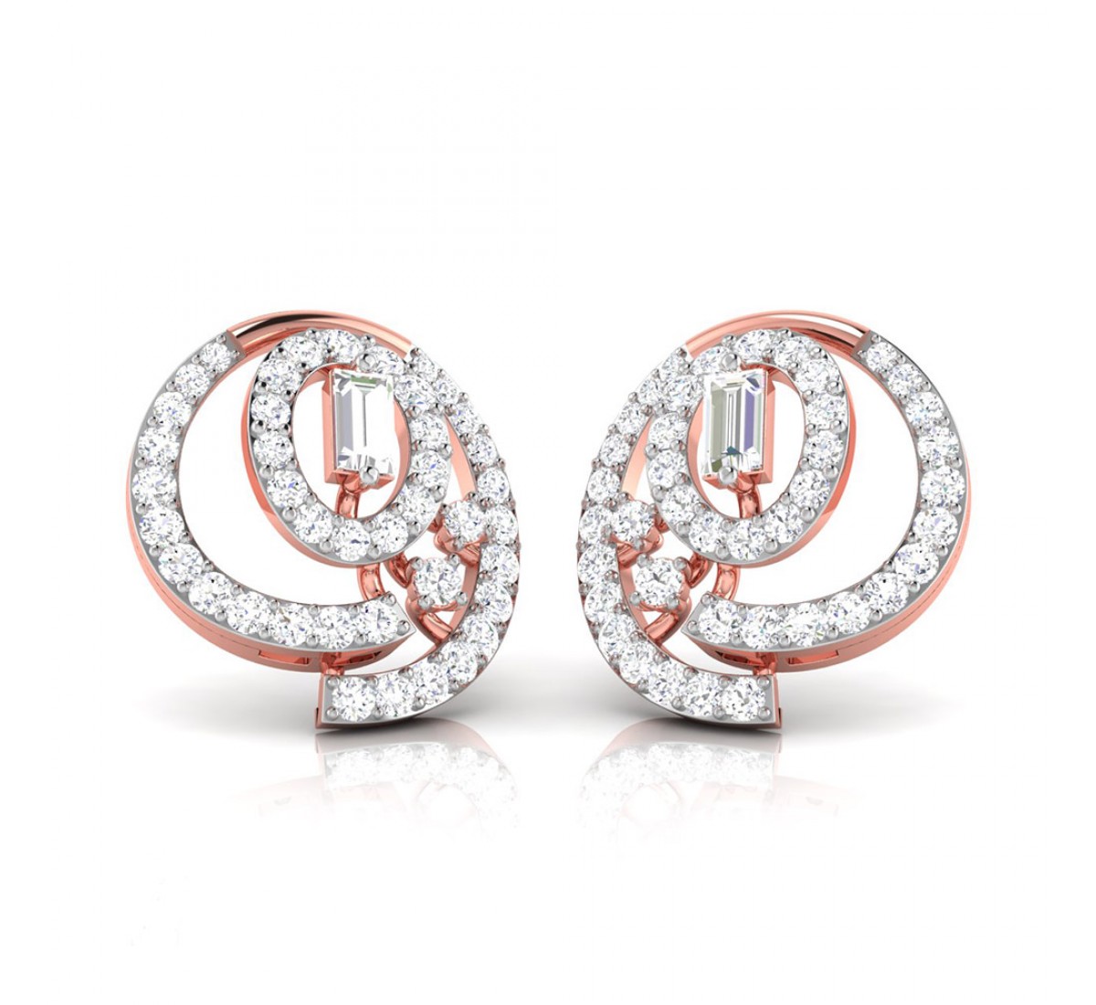 Koena Twist Diamond Earrings