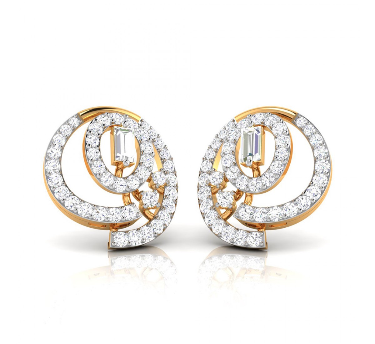 Koena Twist Diamond Earrings