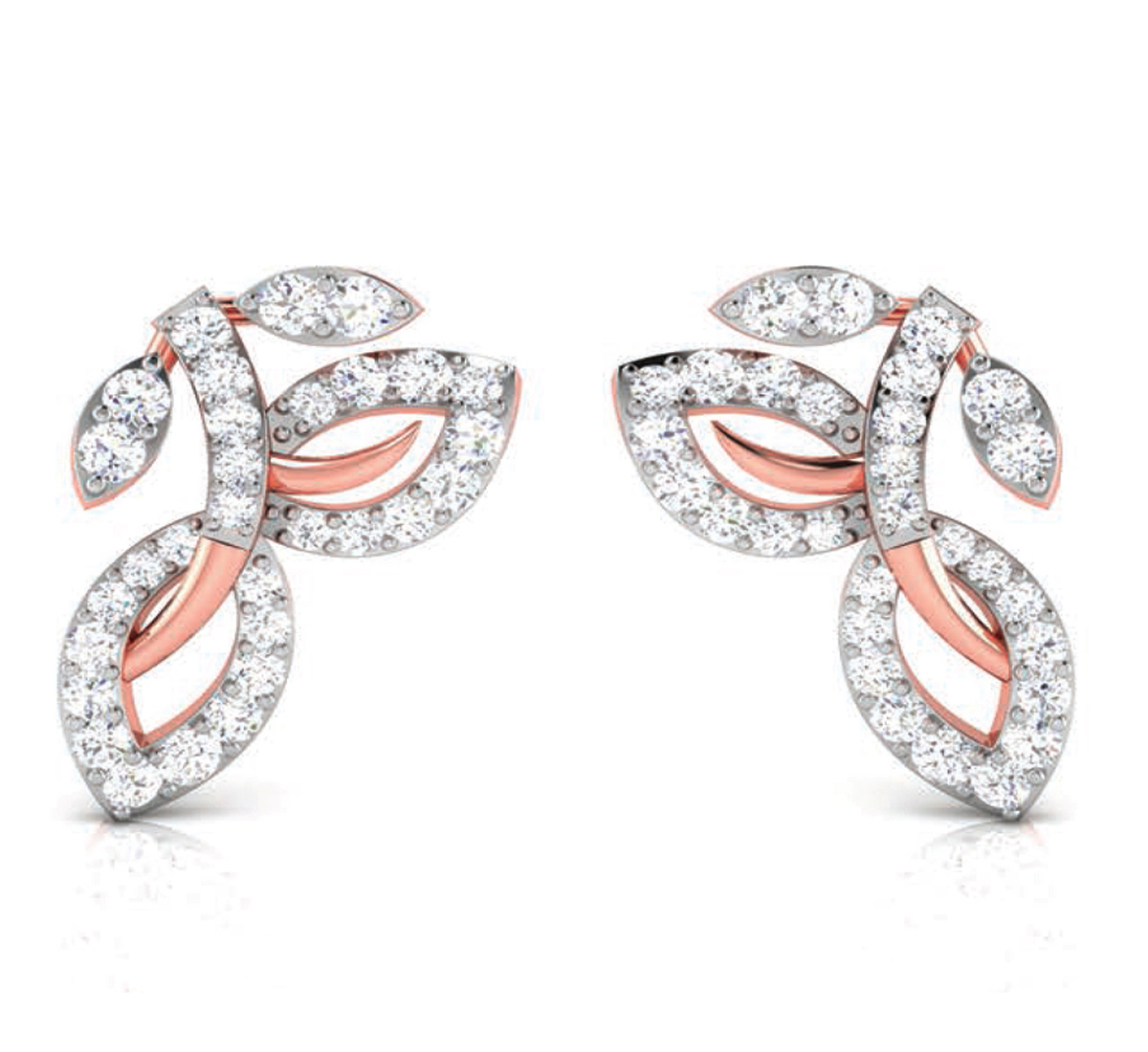 Isa Heartbeat Diamond Earrings