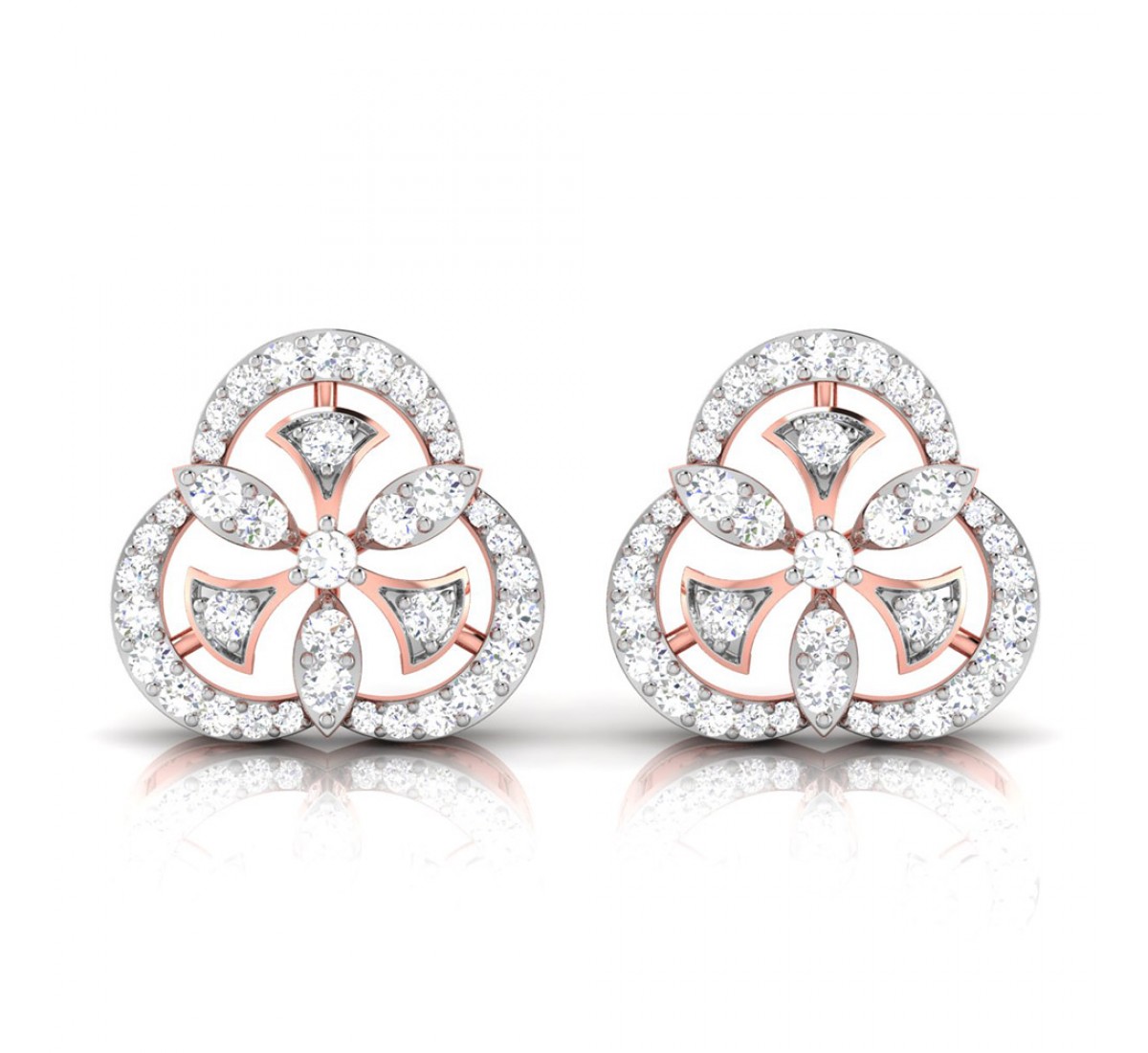 Cluster Diamond Earrings