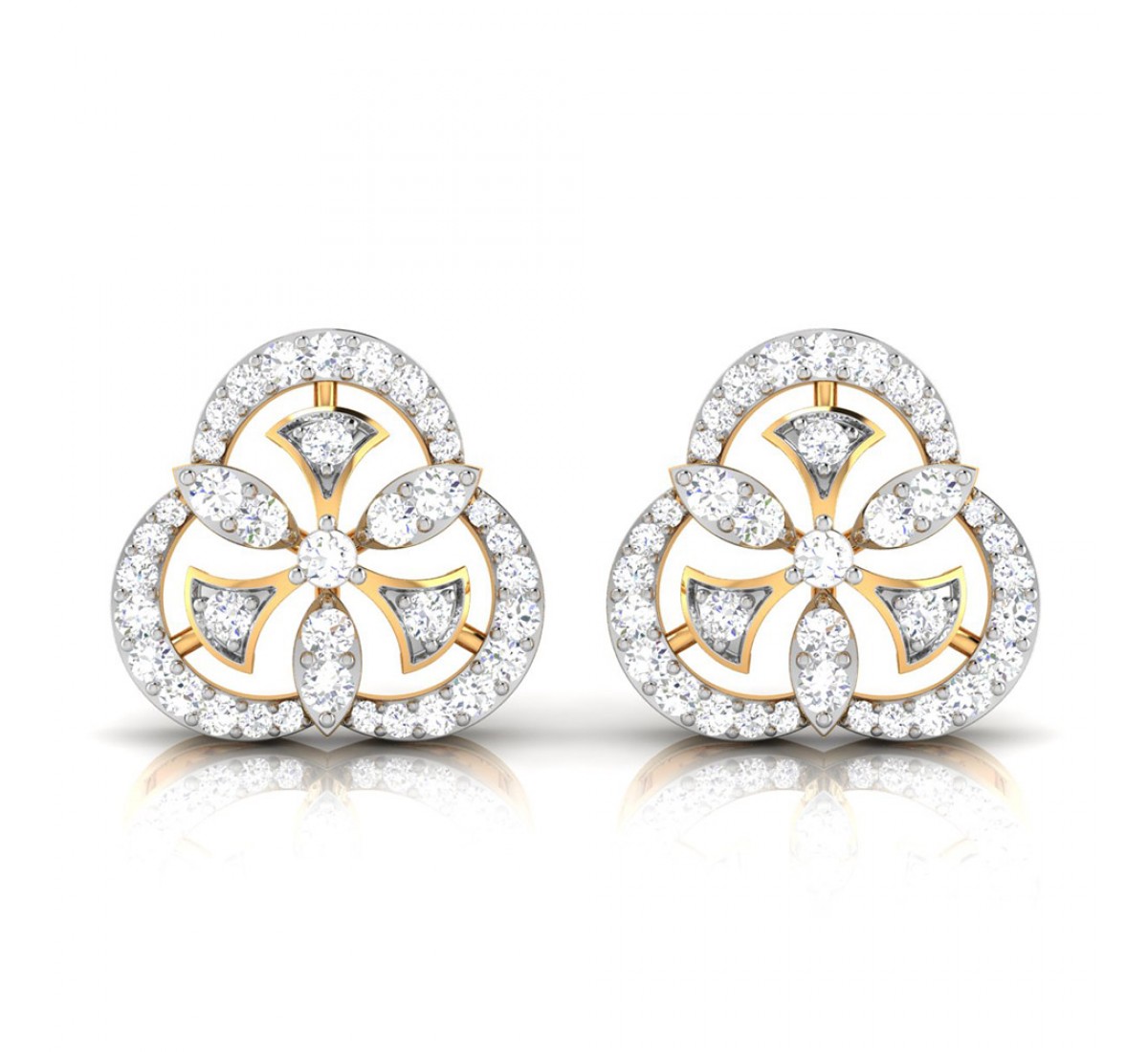 Cluster Diamond Earrings