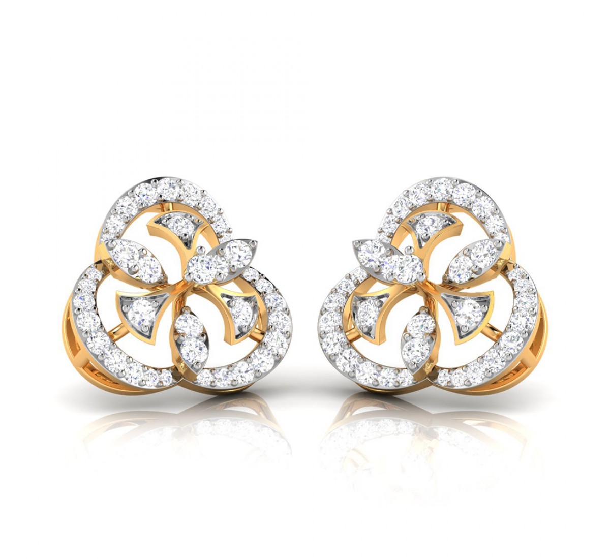 Cluster Diamond Earrings