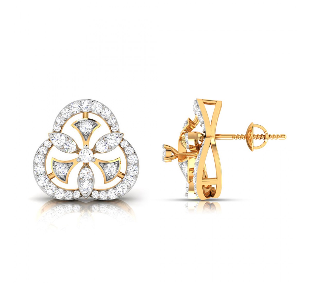 Cluster Diamond Earrings