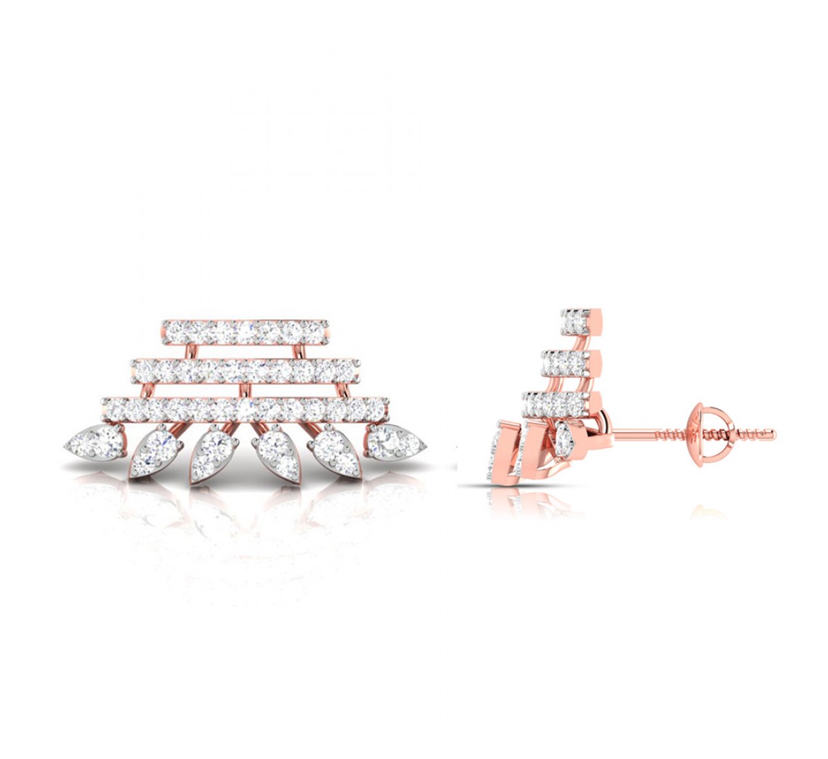 Beauty Swerve Diamond Earrings