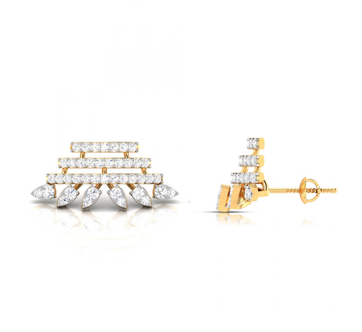 Beauty Swerve Diamond Earrings