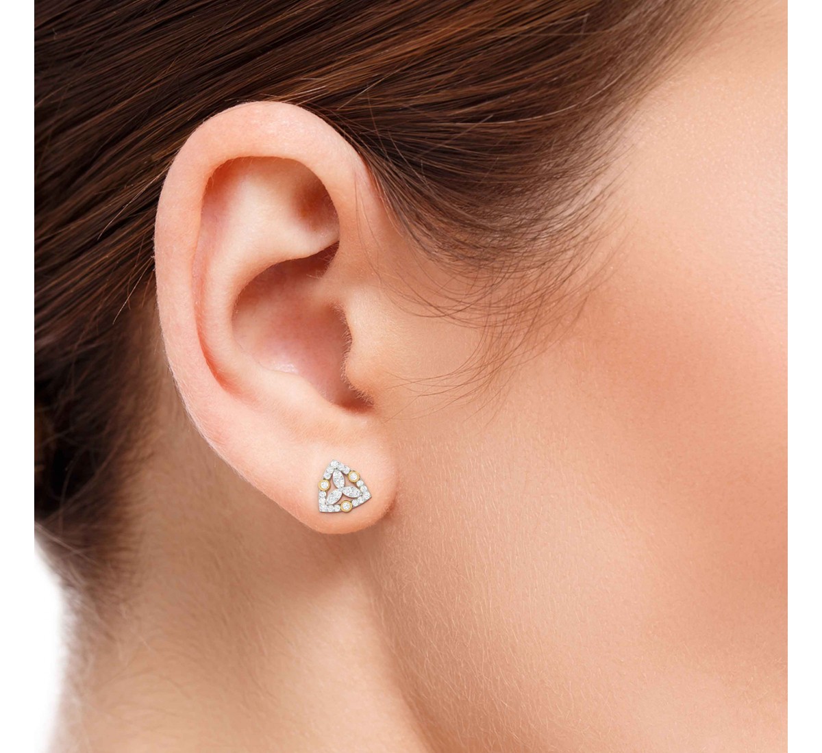 Swerve Twist Diamond Earrings