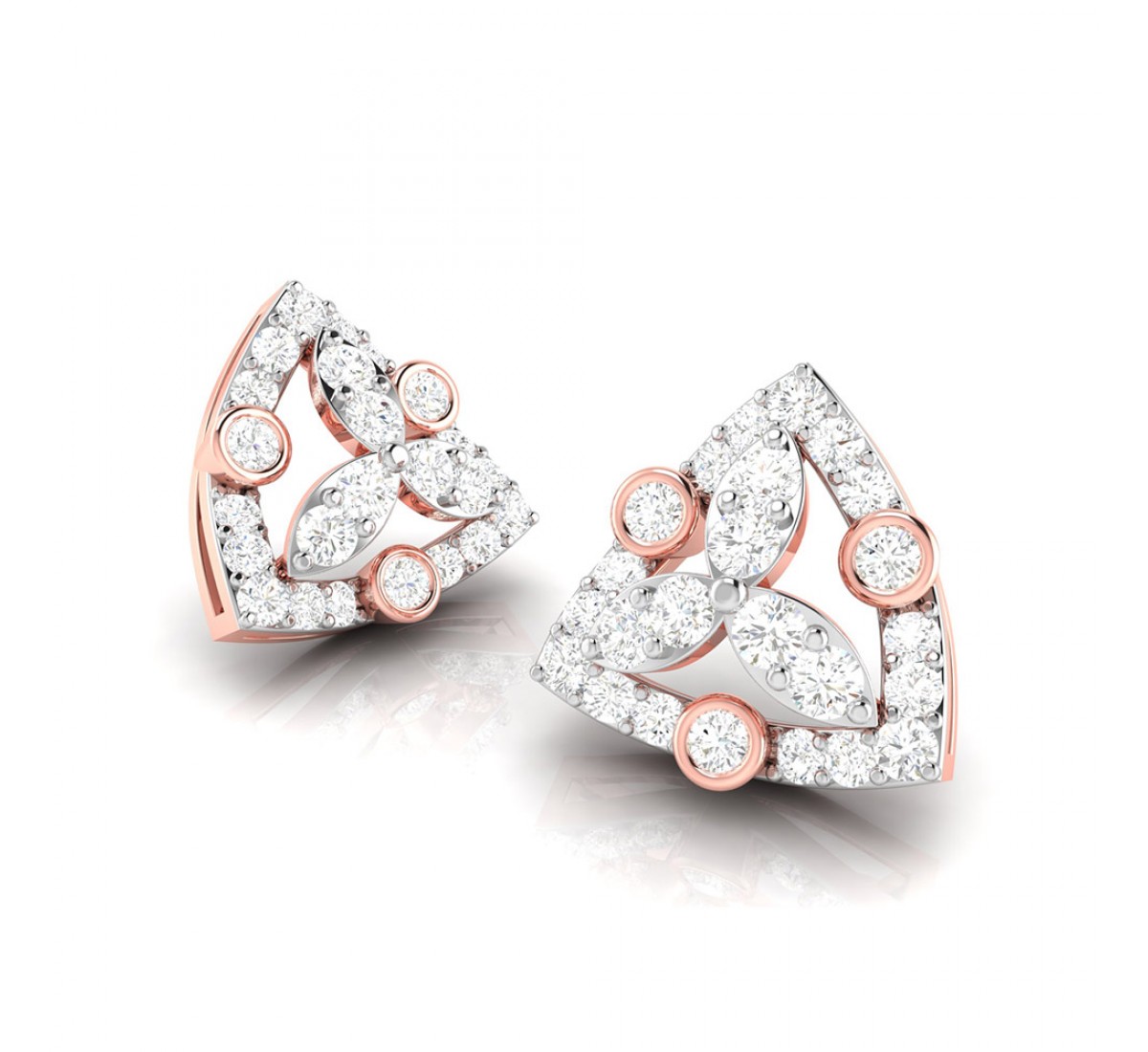 Swerve Twist Diamond Earrings