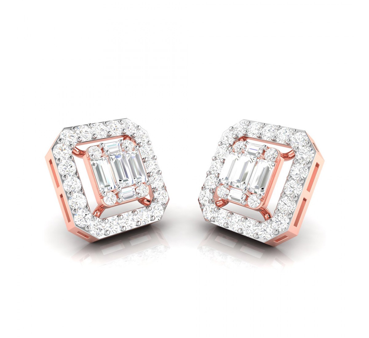 Logy In Rays Diamond Earrings