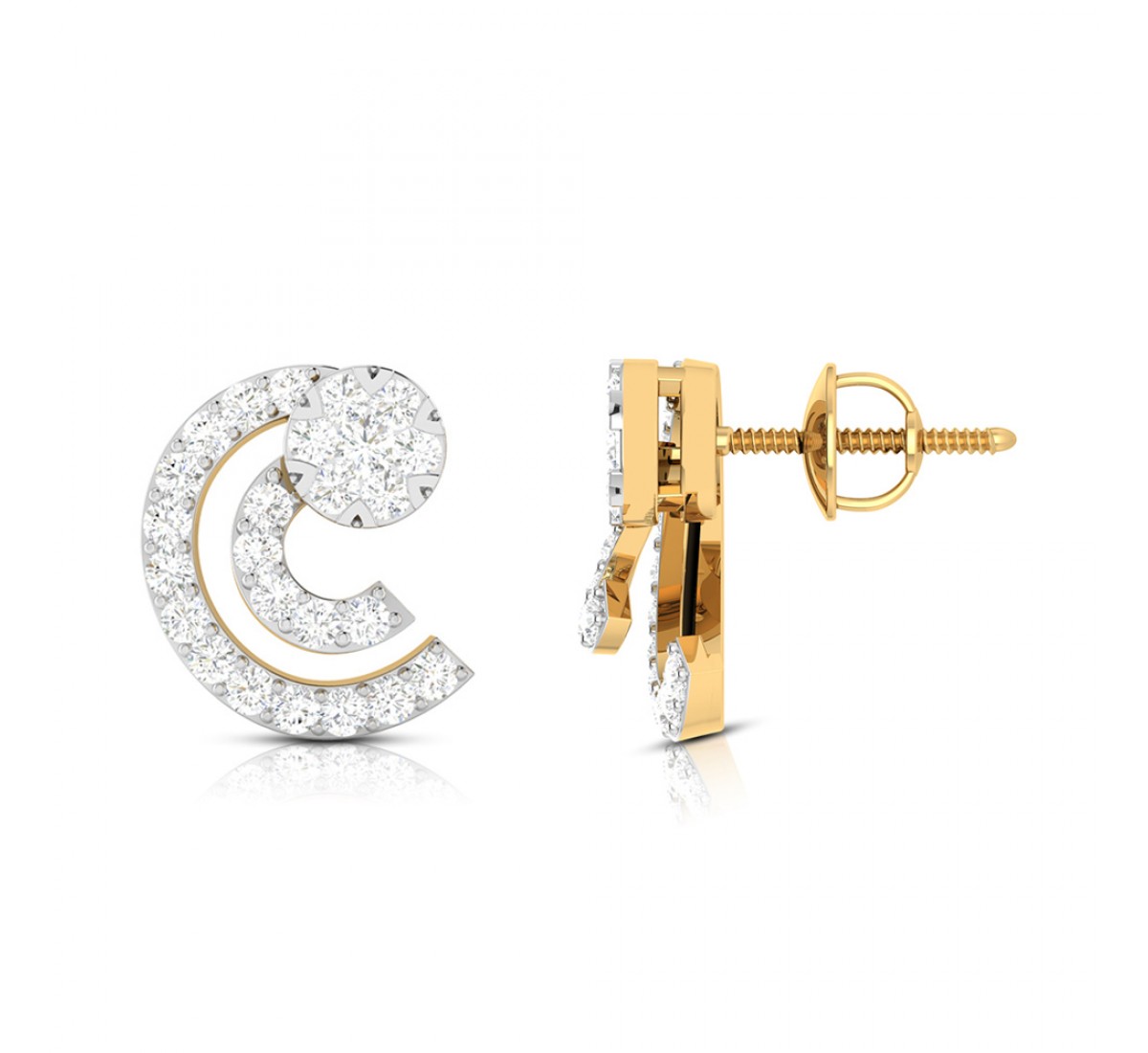 Dorian Stud Diamond Earrings