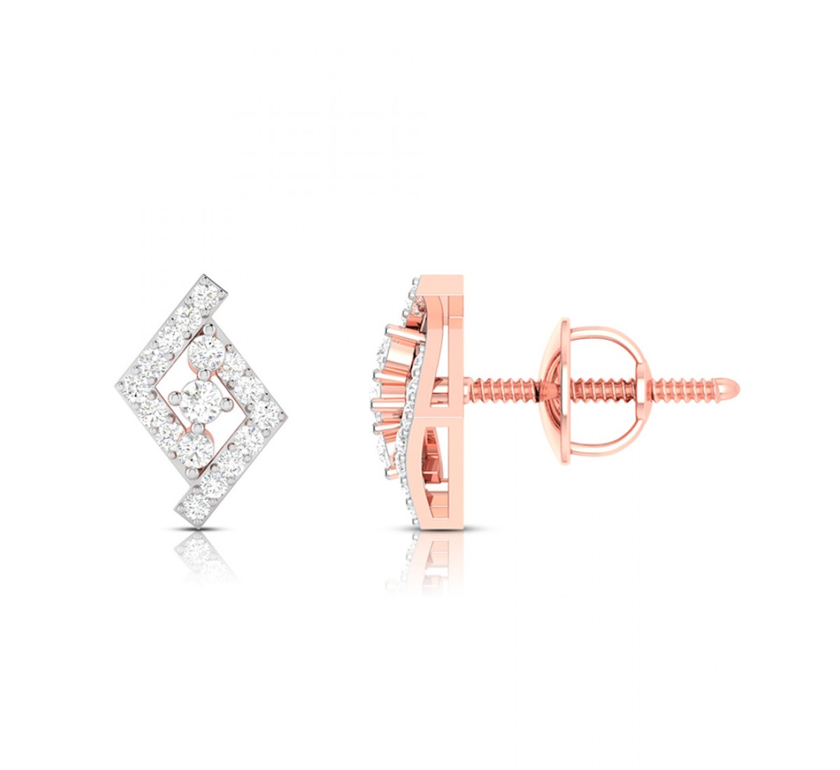 Ember Diamond Stud Earrings