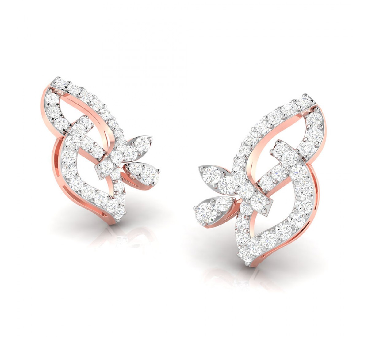 Meria Twist Diamond Stud