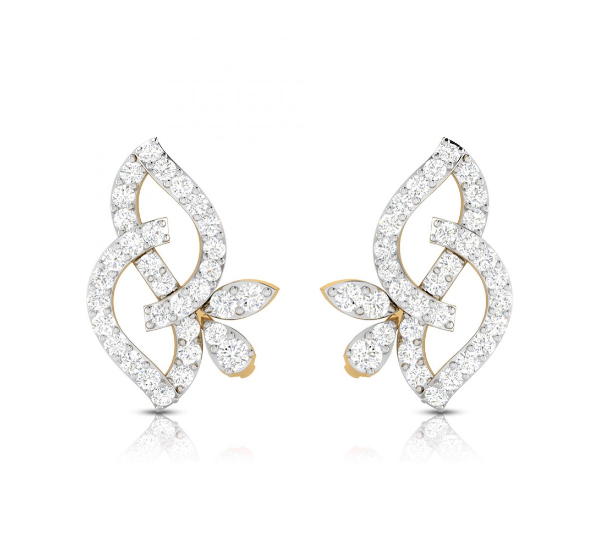 Meria Twist Diamond Stud