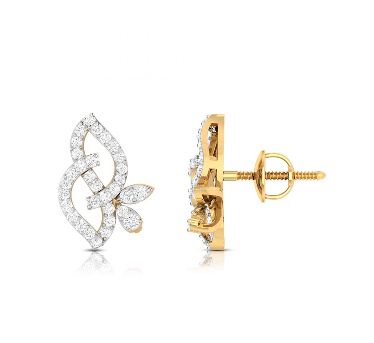 Meria Twist Diamond Stud