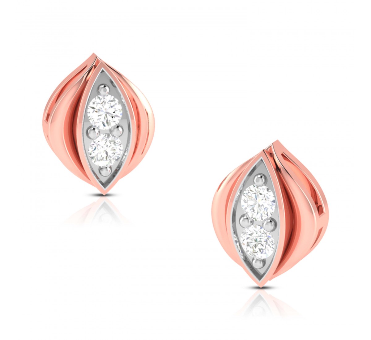 Halo Looped Diamond Earrings