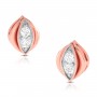 Halo Looped Diamond Earrings