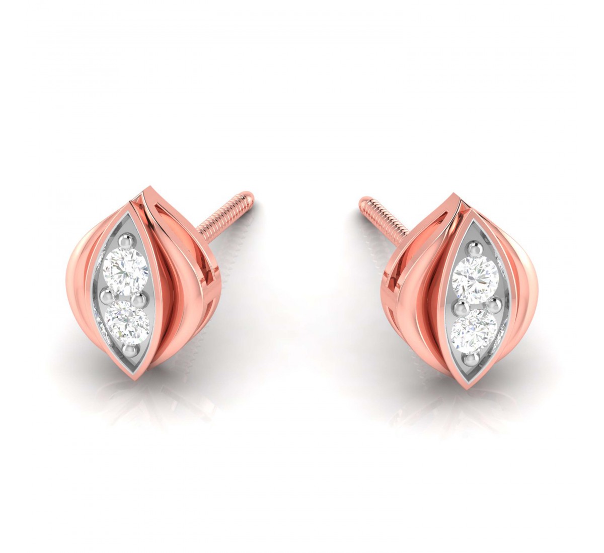 Halo Looped Diamond Earrings