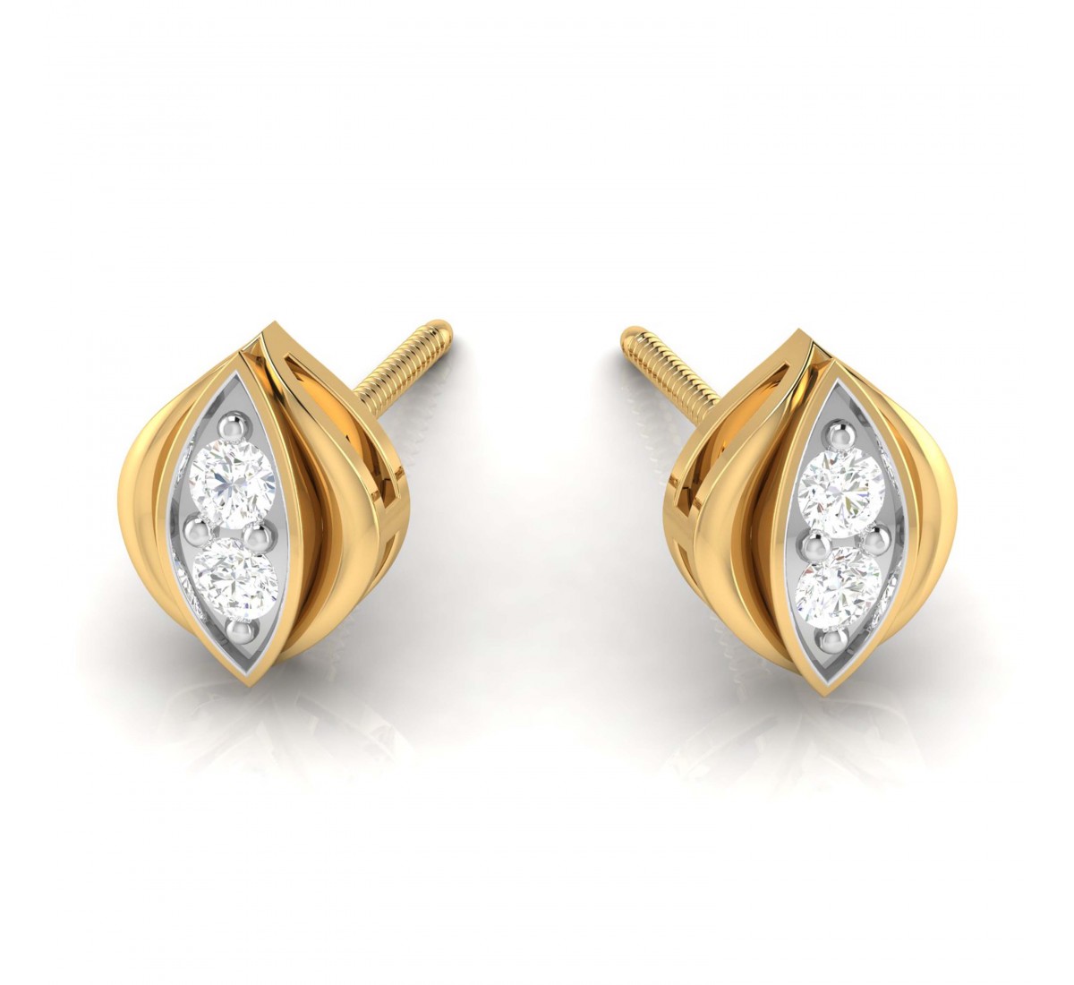 Halo Looped Diamond Earrings