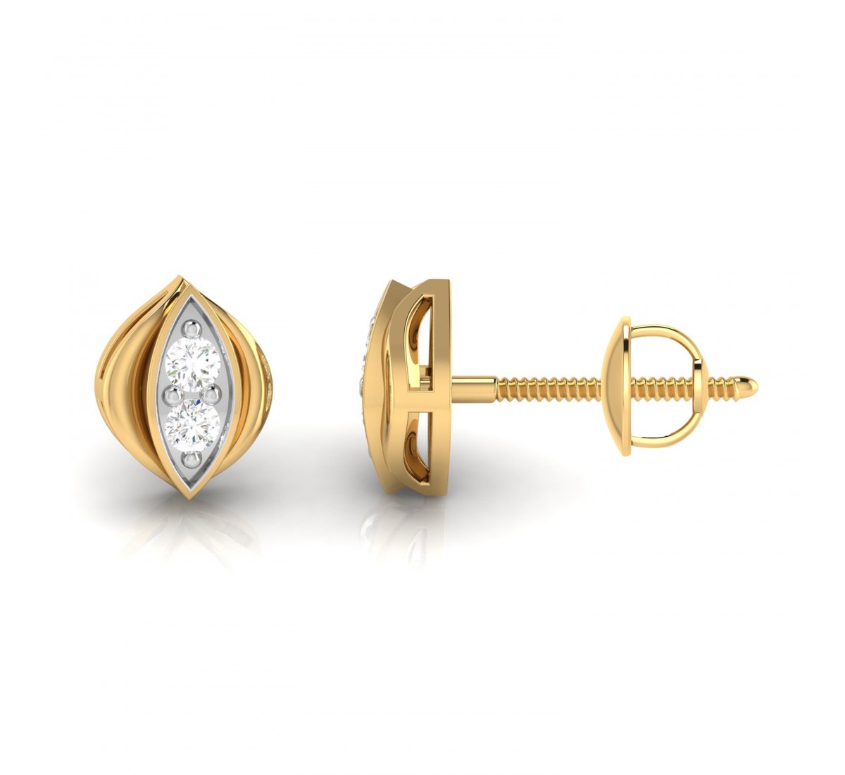 Halo Looped Diamond Earrings