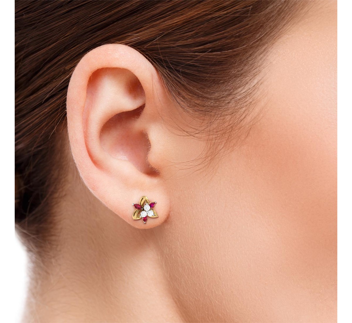 Holly Swerve Diamond Earrings