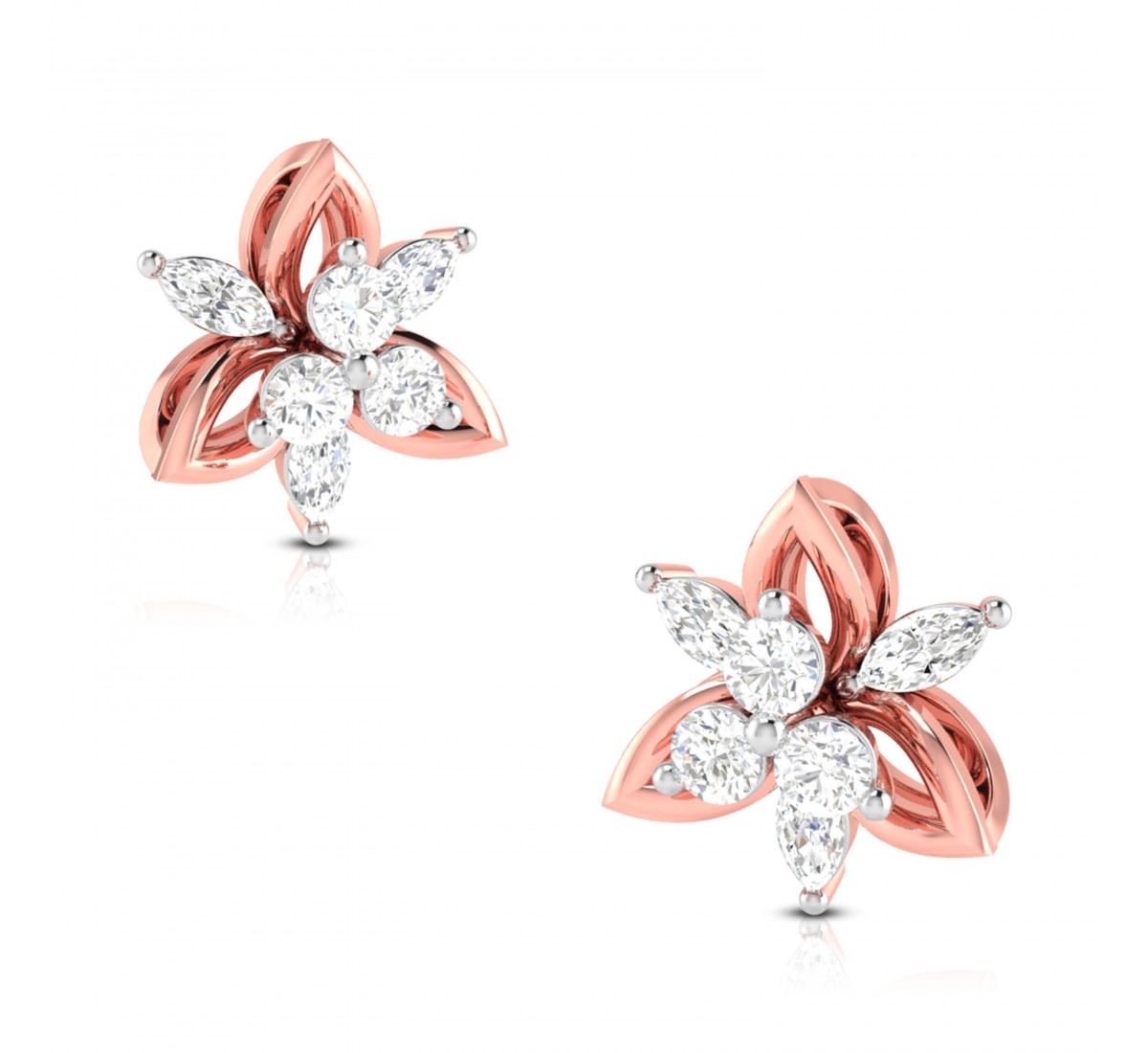 Holly Swerve Diamond Earrings