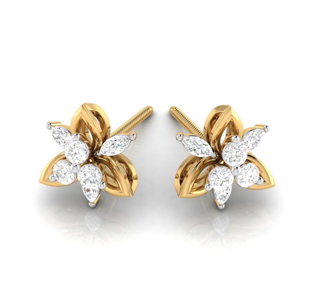 Holly Swerve Diamond Earrings