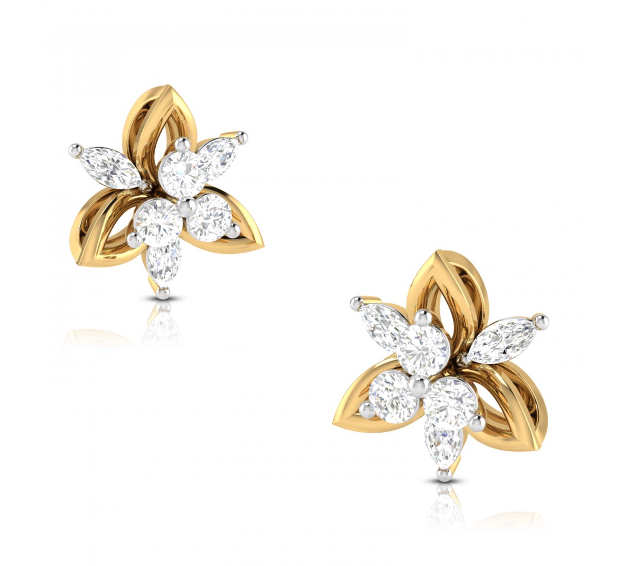 Holly Swerve Diamond Earrings