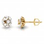 Noa Pixel Diamond Earrings